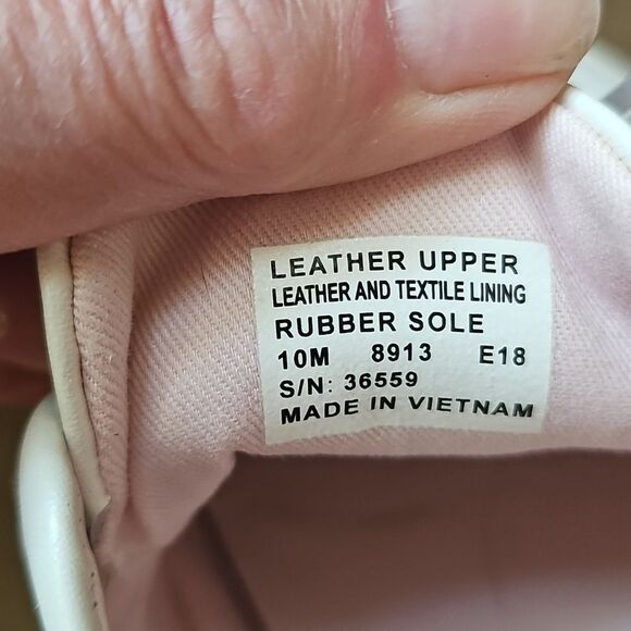 Tory Burch Sport Sneakers Pink And White Leather Upper Size 10 - Picture 6 of 6